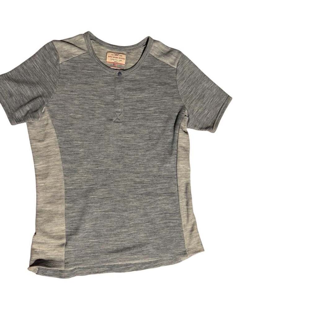 Giro Sport Design Men's Short Sleeve Merino Wool Blend Henley Shirt